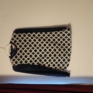 Ted Baker London Blue Patterned Crepe Blouse